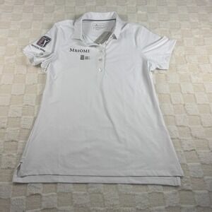 Peter Millar Women's PGA Tour Polo Size S White Meiomi Wine‎ Official NWT